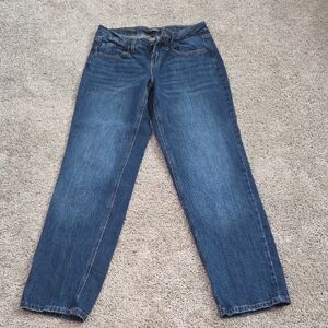 Classic Women's Dark Blue Straight-Leg Jeans